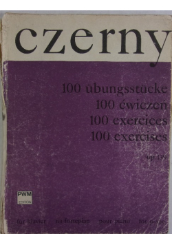 Czerny 100 ćwiczeń op. 139
