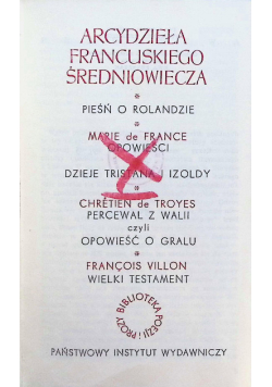 Arcydzieła francuskiego średniowiecza