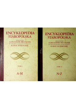 Encyklopedia staropolska Tom I  i  II