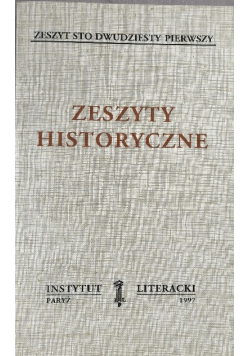 Zeszyty historyczne Zeszyt 121