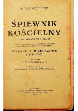 Śpiewnik Kościelny 1947 r.
