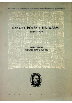 Szkoły polskie na warmii 1929-1939