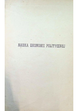 Nauka ekonomii politycznej 1904r