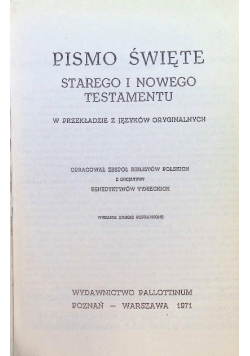 Pismo święte Starego i Nowego Testamentu