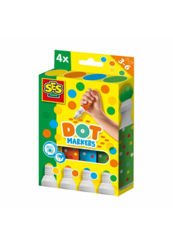 Markery w kropki XXL 4 kolory