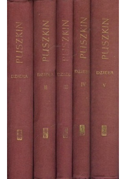 Puszkin Dzieła wybrane Tom I do V