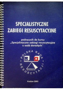 Specjalistyczne zabiegi resuscytacyjne