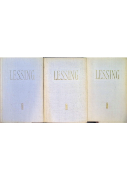 Lessing Dzieła wybrane Tom 1 do 3