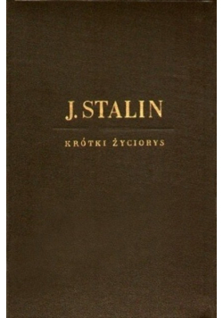J. Stalin krótki życiorys 1949 r.