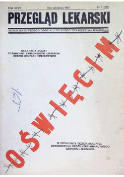 Przegląd lekarski Oświęcim Tom XXXV Nr 1 / 78