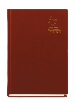 Terminarz Pedagoga A5 2025/2026 bordo