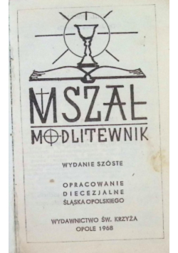 Mszał modlitewnik