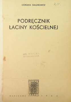 Podręcznik łaciny kościelnej