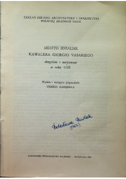 Miasto idealne kawalera Giorgio Vasariego