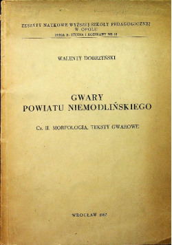 Gwary powiatu Niemodlińskiego Część II