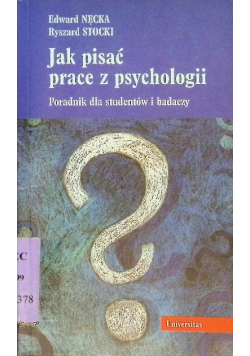 Jak pisać prace z psychologii