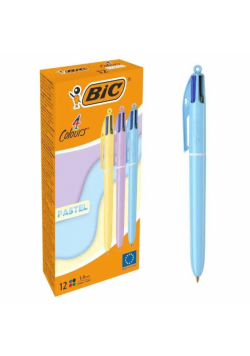 Długopis 4 Colours Pastel (12szt) BIC