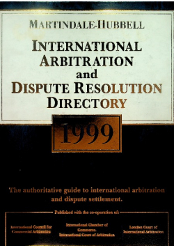 International arbitration and dispute resolution directory