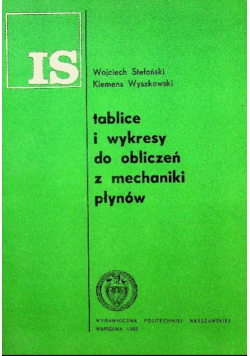 Tablice i wykresy do obliczeń z mechaniki płynów