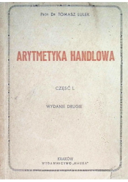 Arytmetyka handlowa, Część 1 1917 r.