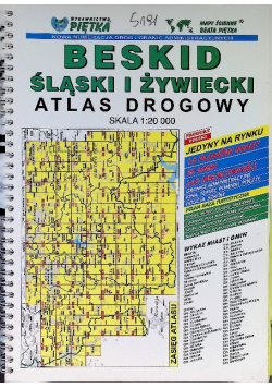 Beskid Śląski i Żywiecki atlas drogowy