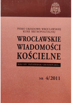 Wrocławskie wiadomości kościelne Nr 4 / 11