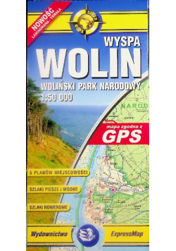 Wyspa Wolin Woliński Park Narodowy mapa turystyczna 1:50 000