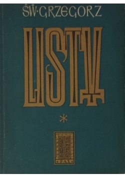 Grzegorz Wielki Listy Tom 1