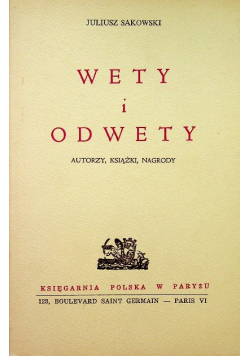 Wety i odwety