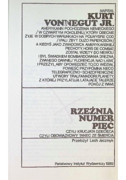 Rzeźnia numer pięć