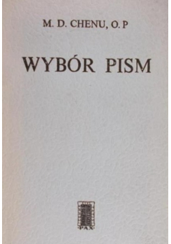 Chenu Wybór pism