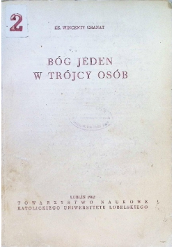 Bóg jeden w trójcy osób