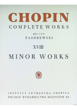 Drobne utwory - Chopin Complete Works XVIII