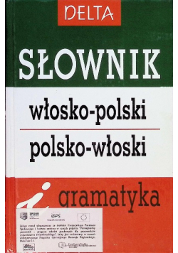 Słownik włosko - polski  polsko - włoski i gramatyka