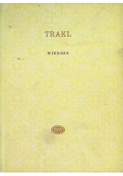 Trakl Wiersze