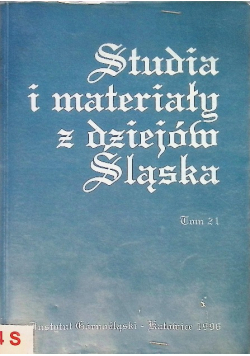 Studia i materiały z dziejów Śląska