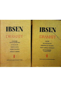 Ibsen Dramaty Tom 1 i 2