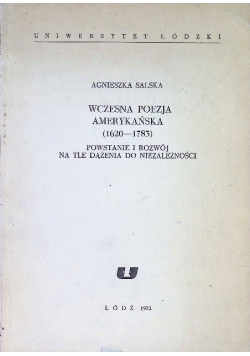 Wczesna Poezja Amerykańska