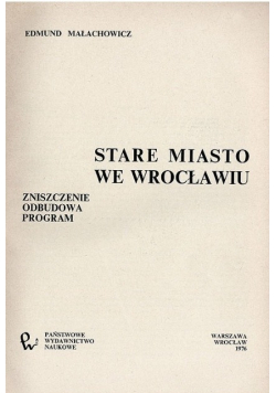 Stare miasto we Wrocławiu