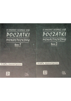 Początki monastycyzmu Tom 1 i 2