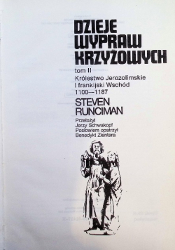 Dzieje wypraw krzyżowych Tom II