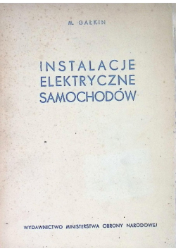 Instalacje elektryczne samochodów