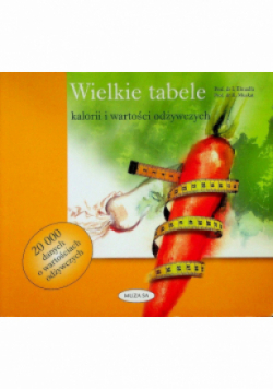 Wielkie tabele kalorii i wartości odżywczych