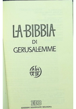 La bibbia di gerusalemme