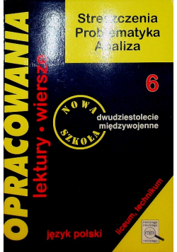 Opracowania lektury, wiersze 6 Dwudziestolecie Międzywojenne