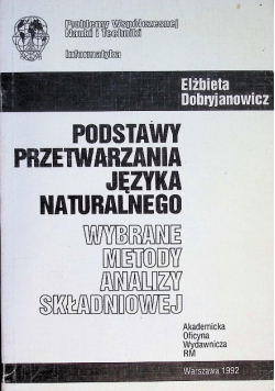 Podstawy przetwarzania języka naturalnego