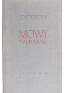 Cyceron Mowy wybrane