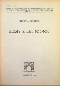 Sejmy z lat 1615 - 1616