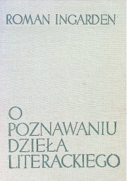 O poznawaniu dzieła literackiego