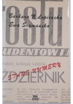 Stare numery